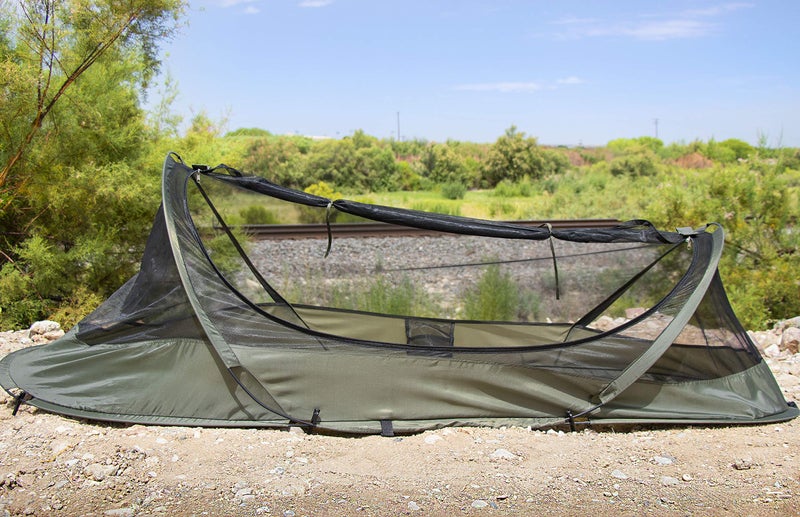 USGI Industries Bivy Tent Sleeping Net System for Outdoors, Camping, Home and Mesh Protection (OD Green) - Image 1